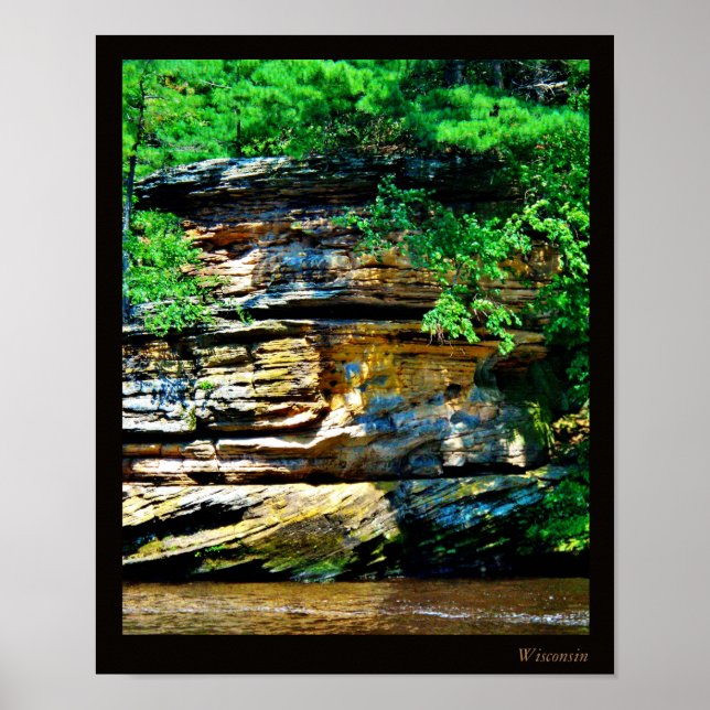 Wisconsin River Rocks Poster (Front)
