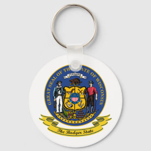 Wisconsin Seal Keychain