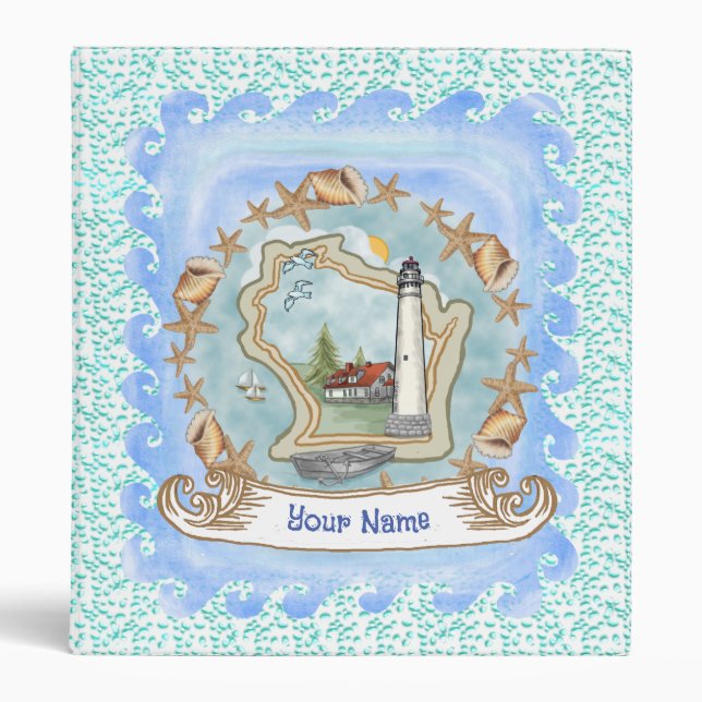 Wisconsin Shells Lighthouse Binder (Front)