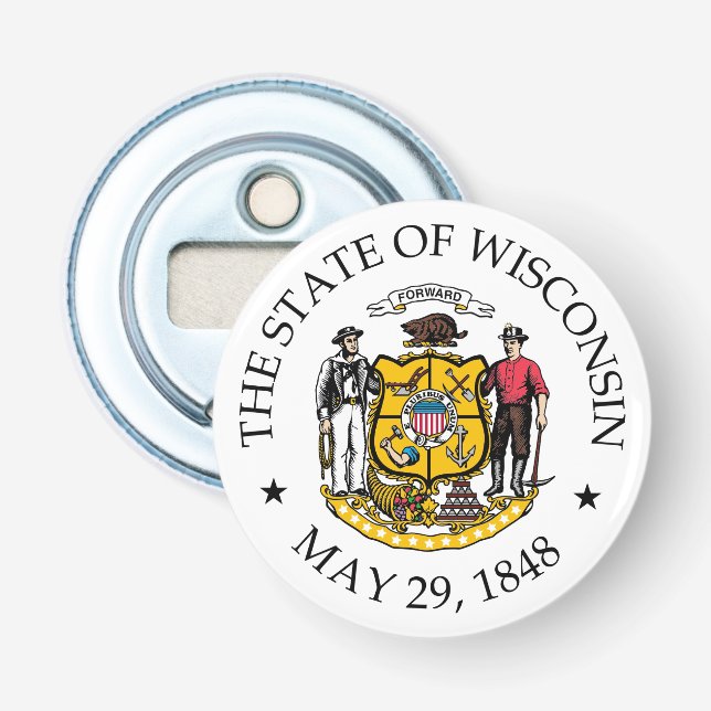 Wisconsin sign bottle opener (Front)