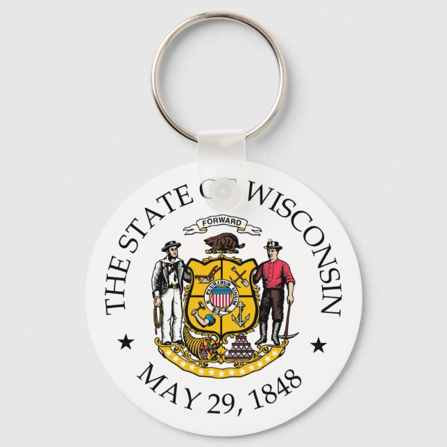 Wisconsin sign keychain (Front)