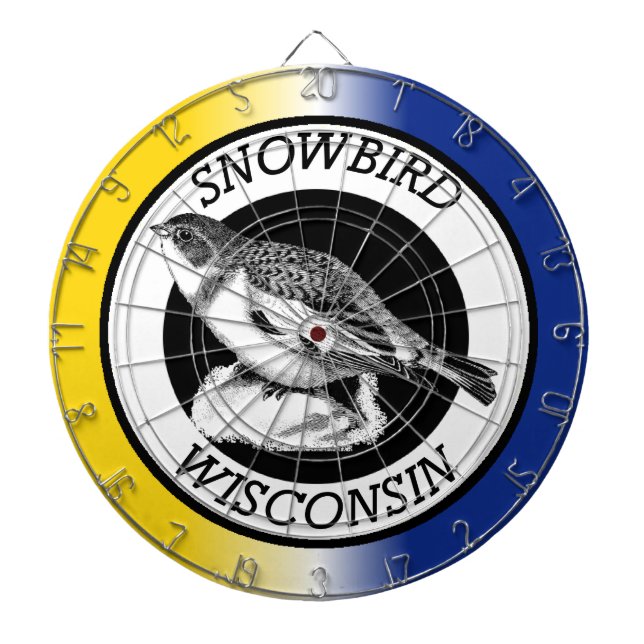 Wisconsin Snowbird Dartboard (Front)