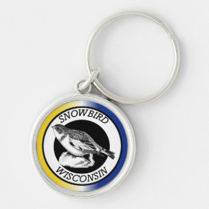 Wisconsin Snowbird Keychain