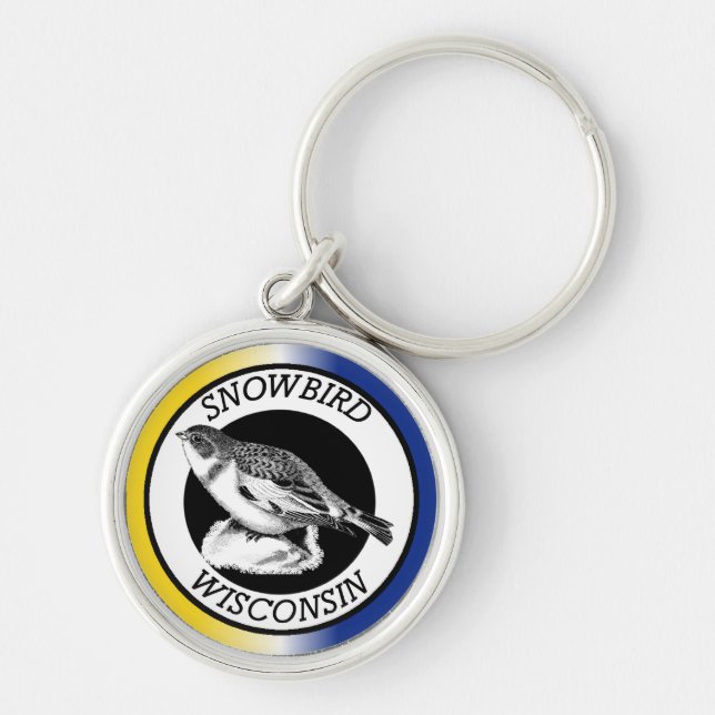 Wisconsin Snowbird Keychain (Front)