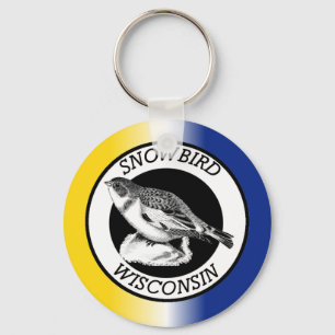 Wisconsin Snowbird Keychain