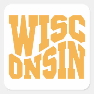 Wisconsin Square Sticker