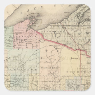 Wisconsin Square Sticker