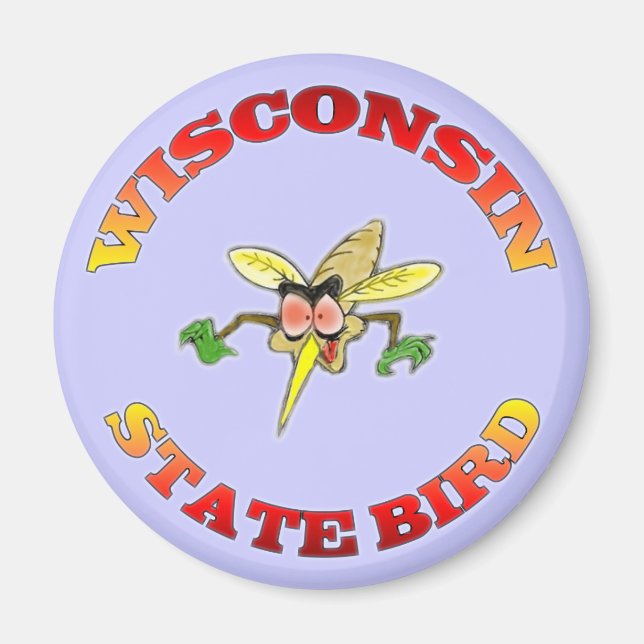 Wisconsin State Bird Magnet (Front)
