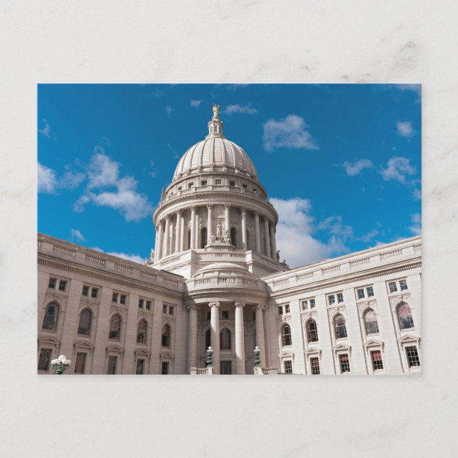 Wisconsin State Capitol Building Postcard (Front)