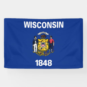 Wisconsin State Flag Banner