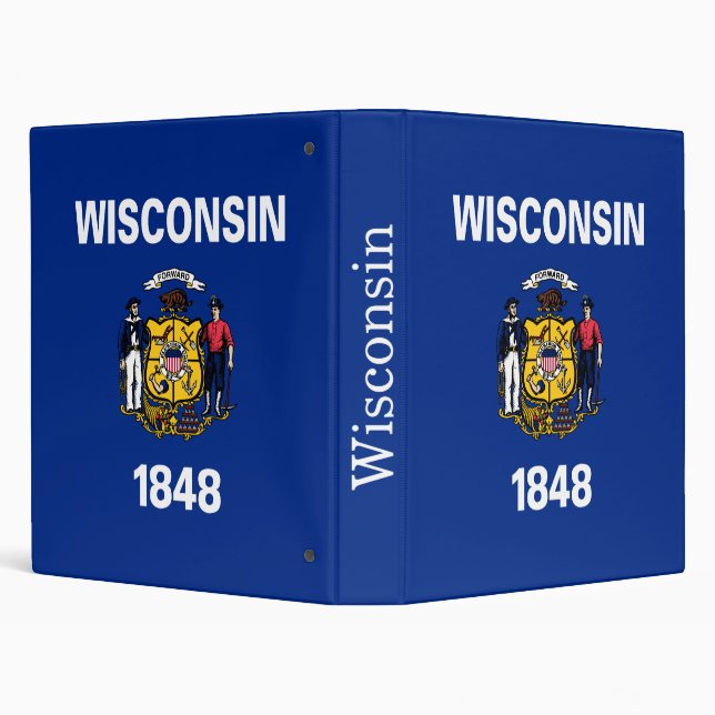 Wisconsin State Flag Binder (Background)