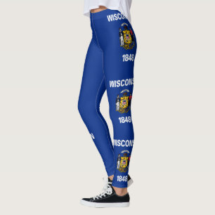 Wisconsin State Flag Leggings
