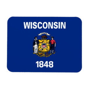 Wisconsin State Flag Magnet