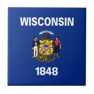 Wisconsin State Flag Tile