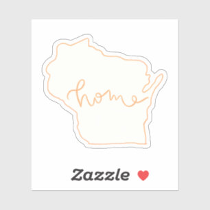 Wisconsin State "Home" Sticker