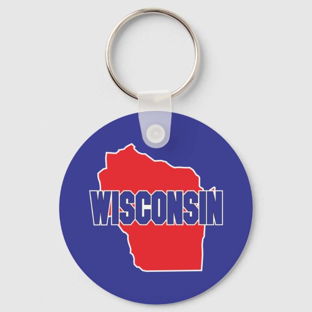 Wisconsin State Keychain (Front)
