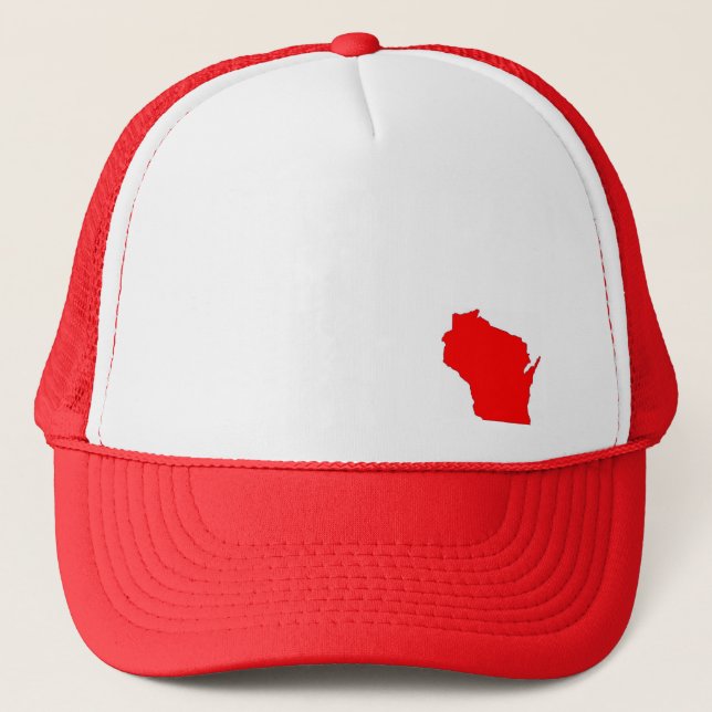 Wisconsin State Map Hat (Front)