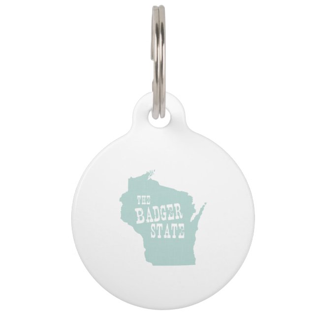 Wisconsin State Nickname Pet Tag (Front)