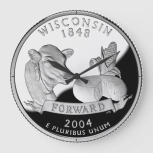 Wisconsin State Quarter Clock