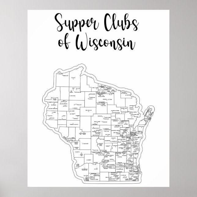 Wisconsin Supper Club Theme Poster (Front)