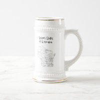 Wisconsin Supper Club Themed Beer Stein