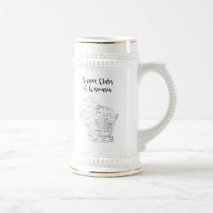 Wisconsin Supper Club Themed Beer Stein