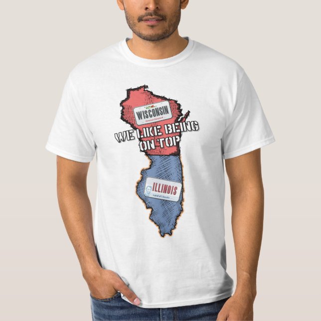 WISCONSIN!!! T-Shirt (Front)