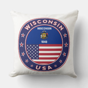 Wisconsin Throw Pillow