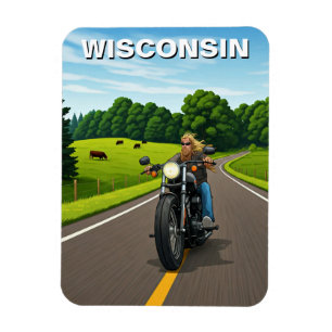 Wisconsin travel magnet