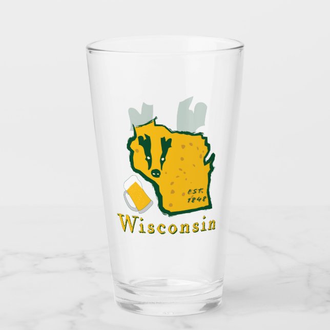 Wisconsin Tumbler Glass (Front)