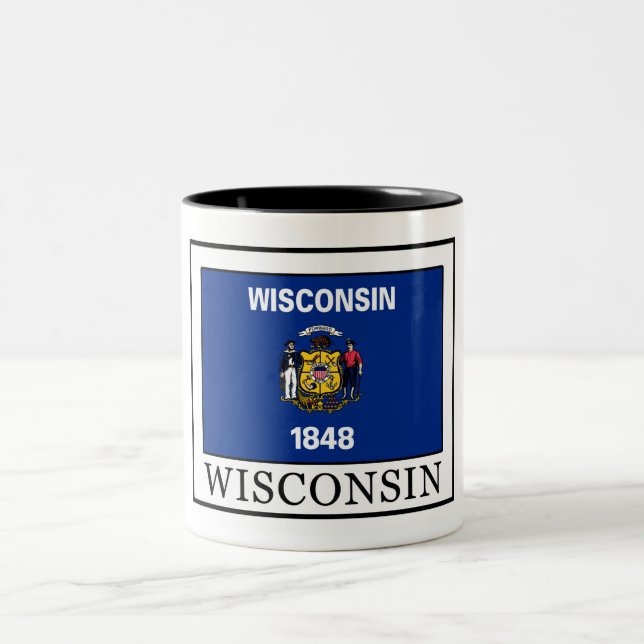 Wisconsin Two-Tone Coffee Mug (Center)