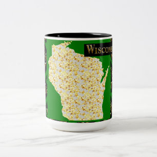WISCONSIN  Two-Tone COFFEE MUG