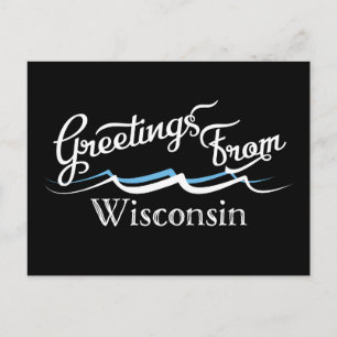 Wisconsin Water Waves Postcard