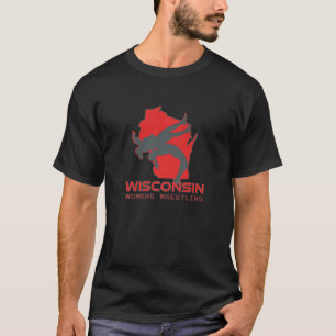 Wisconsin Women Wrestling Girl High School Wrestle T-Shirt