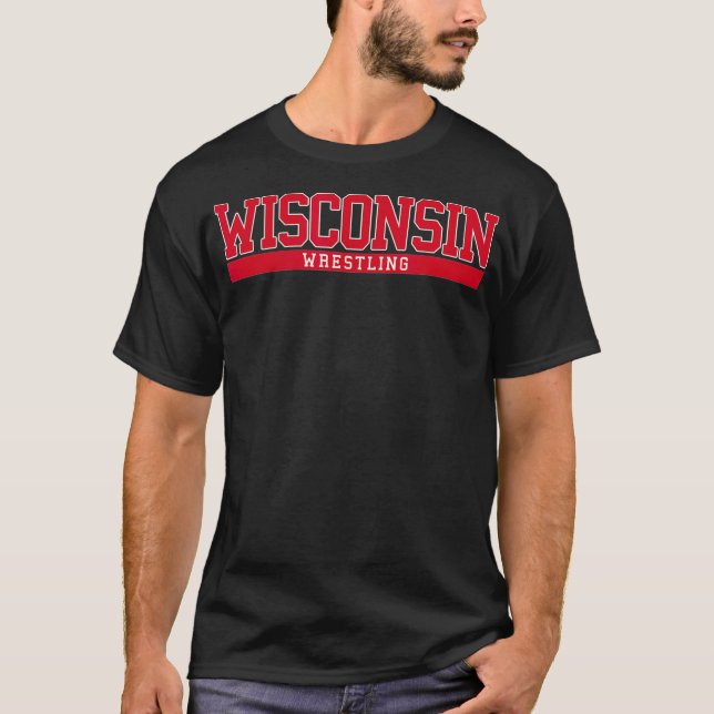 Wisconsin Wrestling T-Shirt (Front)