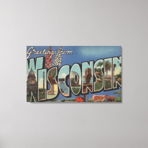 WisconsinLarge Letter ScenesWisconsin Canvas Print