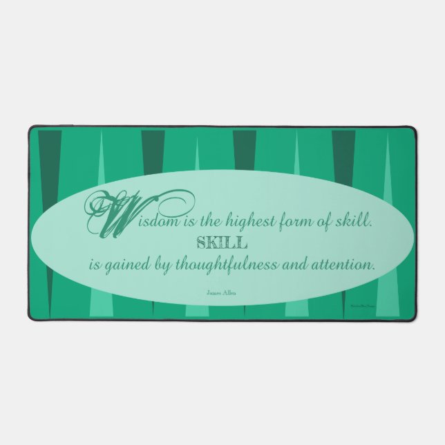 Wisdom and Skill Desk Mat (Front)