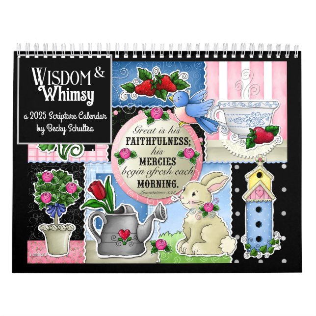 "Wisdom and Whimsy" 2025 Scripture Calendar (Cover)