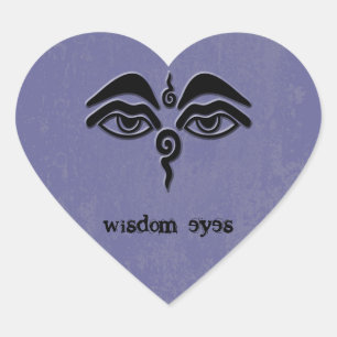 wisdom eyes heart sticker