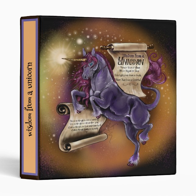 Wisdom from a Unicorn, Binder (Front/Spine)