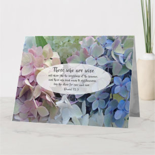 Wisdom Hydrangeas Pastor Appreciation Card