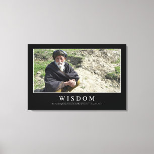 Wisdom: Inspirational Quote 1 Canvas Print