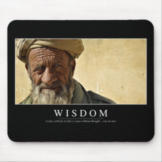 Wisdom: Inspirational Quote 2 Mouse Pad