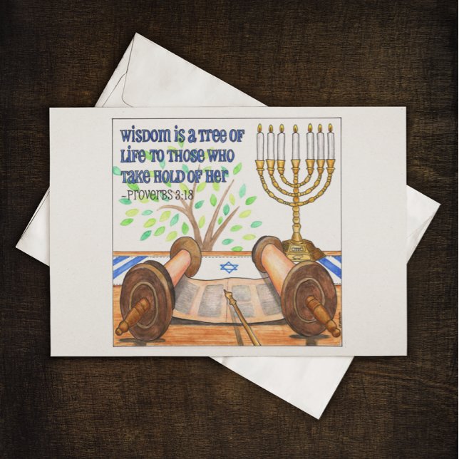 Wisdom is a Tree of Life Inspirational Postcard (Creator Uploaded)