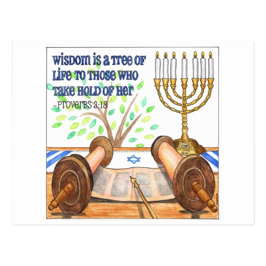 Wisdom is a Tree of Life Inspirational Postcard