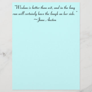 Wisdom is Better Than Wit Jane Austen Quote