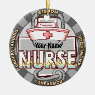 Wisdom nurse  ceramic ornament