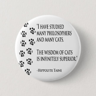 Wisdom of Cats 2 Inch Round Button