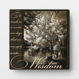 wisdom plaque
