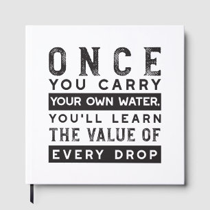 Wisdom Quote Design - Value of Every Drop Guest Book